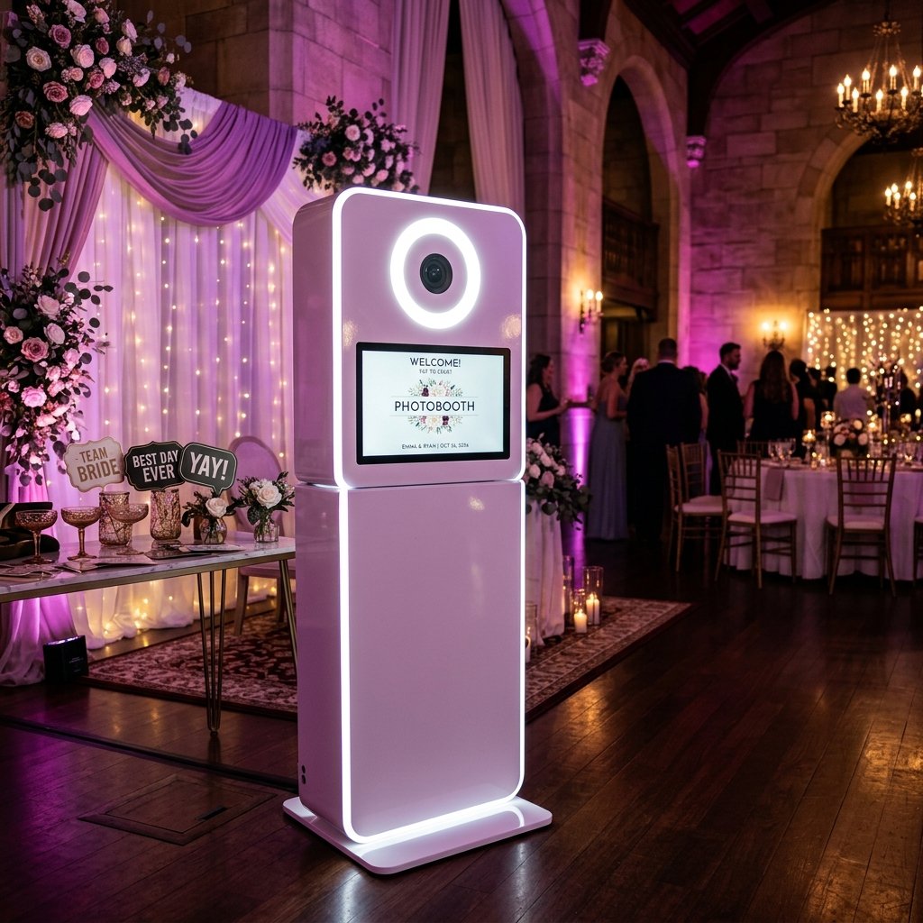 Borne Photobooth — Photos imprimées et digitales